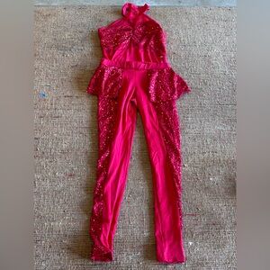 Weissman Dance Costume Red Medium Child